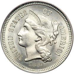 1869 Nickel 3C