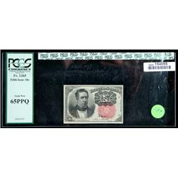 1874, 10c Fractional Currency. Fifth Issue, red seal