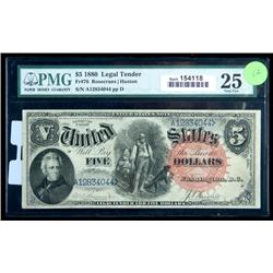1880, $5 United States Note. PMG Very Fine 25