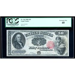 1880, $50 United States Note. PCGS Extremely Fine 40