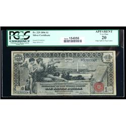 1896, $1 Silver Certificate. PCGS Apparent Very Fine 20