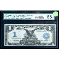 1899, $1 Silver Certificate. PMG Choice AU58EPQ