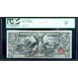 1896, $5 Silver Certificate. PCGS Very Fine 25