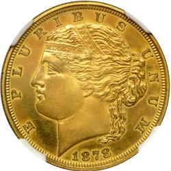 1878 Pattern $5. J-1568a NGC Proof 63