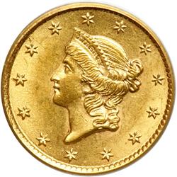 1854 $1 Gold Liberty