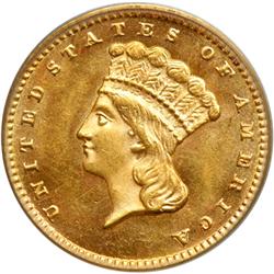 1874 $1 Gold Indian