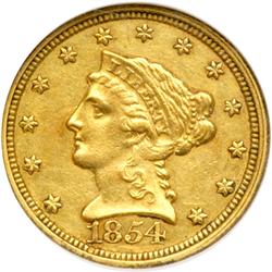 1854-C $2.50 Liberty NGC AU50