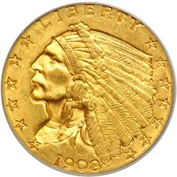 1908 $2.50 Indian