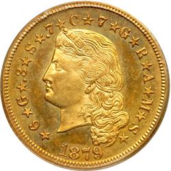 1879 $4 Gold. Flowing Hair PCGS PF65 CAM