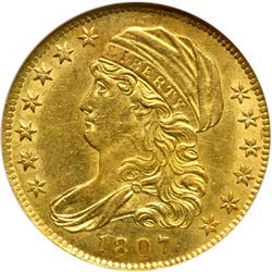 1807 $5 Bust. Bust Left NGC MS61