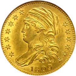 1809/8 $5 Bust NGC MS64