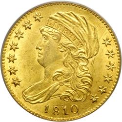 1810 $5 Bust. Sm Date, Lg 5 PCGS MS63