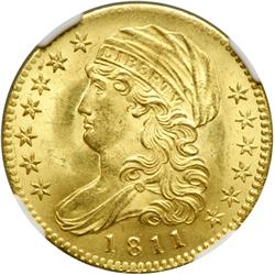 1811 $5 Bust NGC MS65