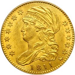 1811 $5 Bust. Tall 5 PCGS MS63