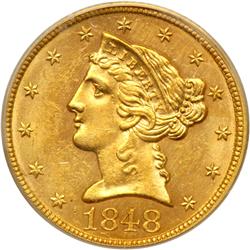 1848 $5 Liberty PCGS MS63