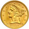 Image 1 : 1854 $5 Liberty PCGS MS63