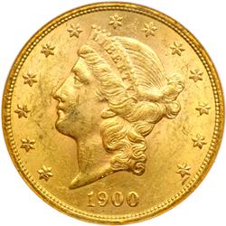 1900 $20 Liberty NGC MS61