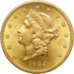 1904 $20 Liberty MS60 plus