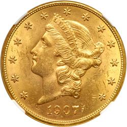 1907-D $20 Liberty NGC MS62