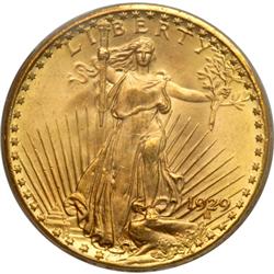 L1746 - 1929 $20 St. Gaudens PCGS MS65