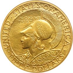 1915-S Panama-Pacific Gold $50 Round NGC MS65