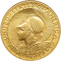 1915-S Panama-Pacific Gold $50 Round NGC MS64