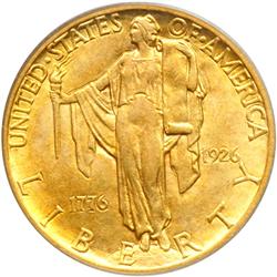 1926 Sesquicentennial Gold $2.50
