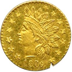 1880/76 Quarter Dollar Round. Breen and Gillio-885. Rar