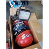 Image 2 : LOT OF INFLATEABLE LIFE JACKETS, HARD HATS, CORDLESS TOOLS