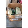 Image 2 : 2 BOXES OF NEW CALCULATORS, WEATHER STRIPPING, AND PLUMBING SUPPLIES