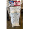 Image 2 : 2 ADVERTISING BLADE FLAGS WITH POLES AND FITFLOP RETAIL DISPLAY STAND