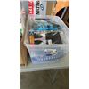 Image 8 : 2 BOXES AND TOTE OF NEW VARIOUS ITEMS