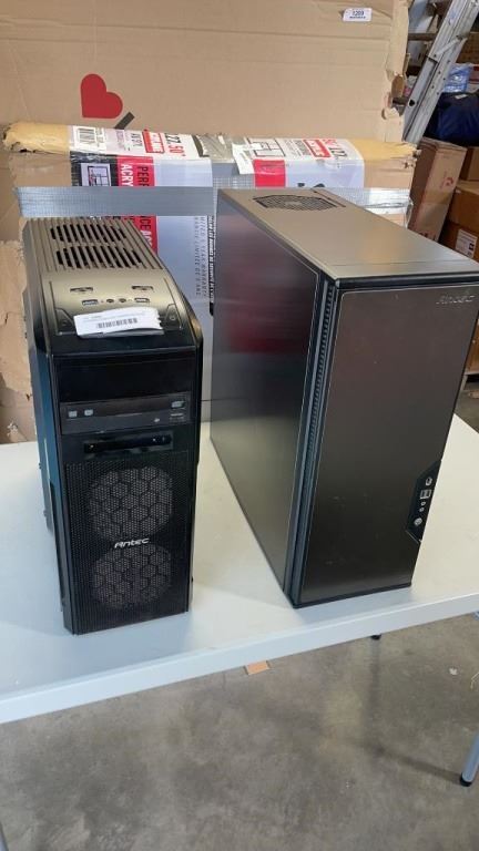 2 GAMING COMPUTER TOWERS AS FOUND