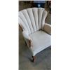 Image 2 : WOOD FRAMED CHANNEL BACK CHAIR