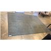 Image 2 : GREY AND GREEN STRIPED AREA CARPET - 93 X 71 INCHES