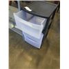Image 2 : 3 TIER METAL SHELF AND 3 DRAWER ROLLING ORGANIZER