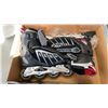 Image 2 : AS NEW INLINE SKATES WITH OUTDOOR WHEELS SIZE 8 AND 2 MASCOT HEADS UNICORN AND HUSKY