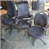 Image 1 : 3 GAS LIFT ROLLING OFFICE CHAIRS