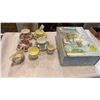 Image 1 : 4 CHINA CUPS AND SAUCERS, 2 CUPS, AND CREAMER - COLCLOUGH, STAFFORDSHIRE, STRATHMORE. ROYAL STANDARD