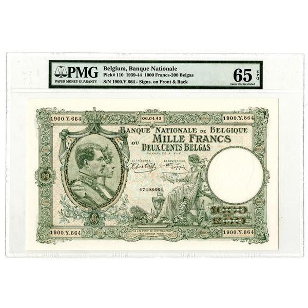 Banque Nationale, 1943 Issued Banknote