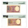 Image 2 : Reserve Bank of India. ND (1937-1943). Lot of 2 Issued Banknotes.