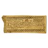 Image 1 : Washington City, ca.1790s Canal Lottery Ticket.