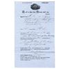 Image 1 : Massachusetts 1855 Partial Share Certificate in the Shipping Vessel called Helen Bill of Sale