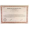 Image 1 : Morgan Stanley Inc., Tenth Preferred Stock, 1978 Specimen Stock Certificate