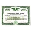 Image 1 : Chicago National League Ball Club, "Chicago Cubs" 1940-50's, Specimen Stock Certificate