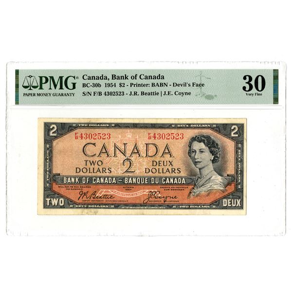 Bank of Canada, 1954 Issue Banknote