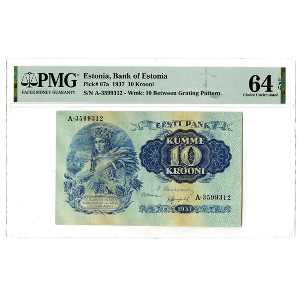 Bank of Estonia, 1937, Issued Banknote