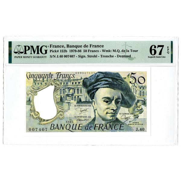 Banque de France. 1984. Issue Banknote.