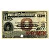 Image 1 : Hawaiian Government, 1880s $3 Specimen Bond Coupon, XF ABN Black Rare