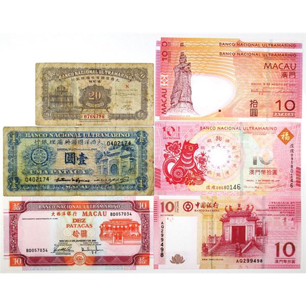 Banco Nacional Ultramarino Group and Banco da China of Issued Notes, 1946-2018.